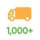1,001+ Vehicles